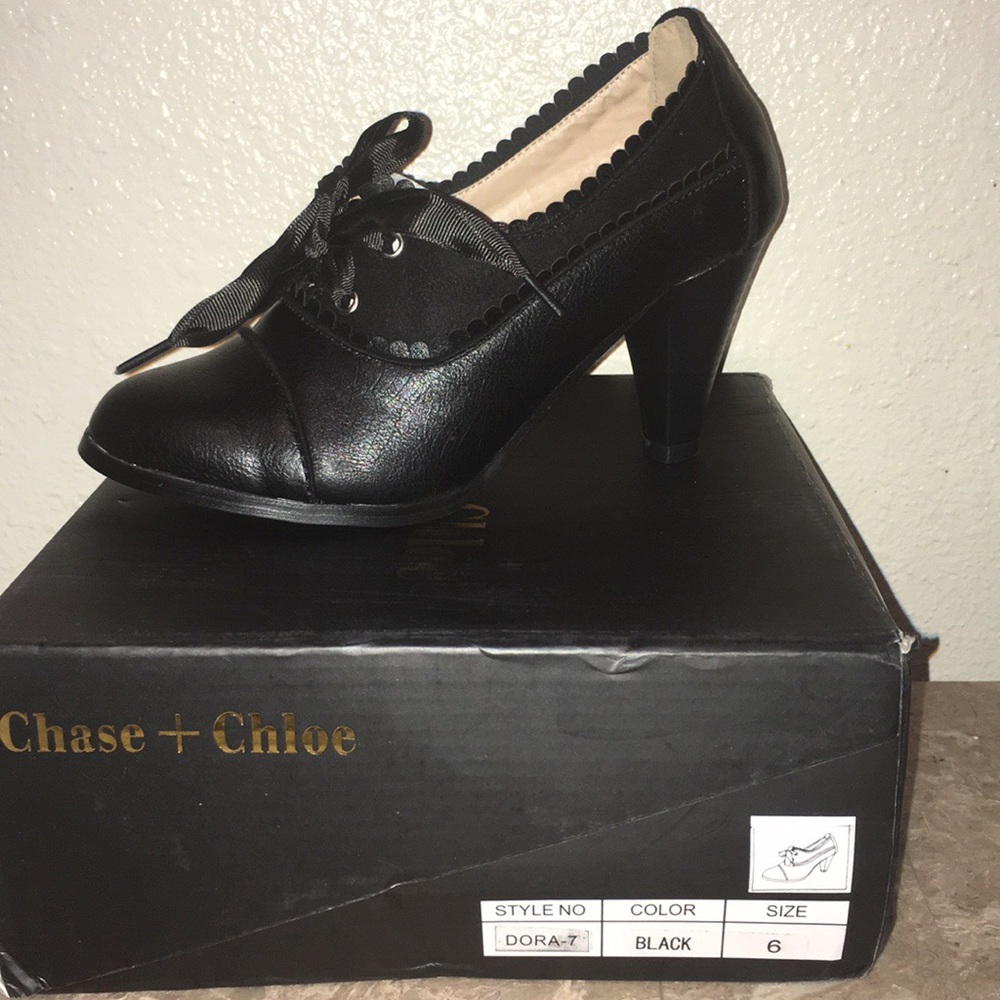 Vintage leather heels